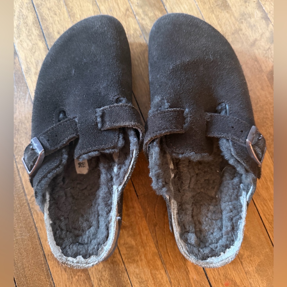 Birkenstock Boston Shearling Clogs size 38